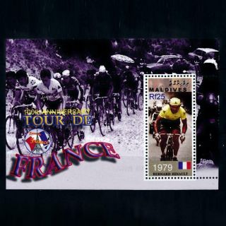 [101728] Maldives 2003 Cycling Tour De France Bernard Hinault Sheet Mnh