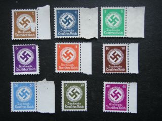 Germany Nazi 1927 1934 Official Stamps Swastika Third Reich German Wwii