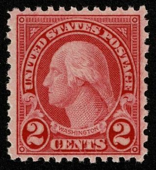 Scott 579 2c President George Washington 1923 Nh Og Never Hinged $140