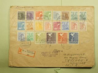 Dr Who 1948 Germany Westbevern Registered To Usa Multi Franked 962 Le50375