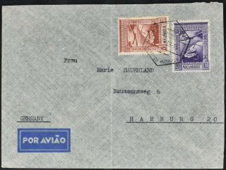 Mozambique 1939 Air Mail Cover To Germany C52869