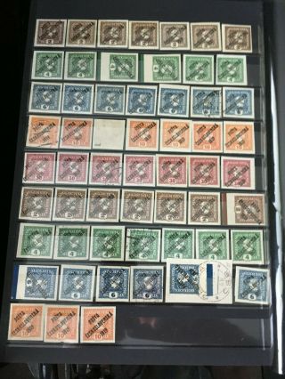 Czechoslovakia 1919,  Mh,  57 Austria Stamps Overprint Great Value For Money