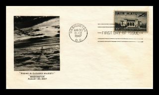 Dr Jim Stamps Us Air Mail 10c First Day Cover Scott C34 Washington Dc