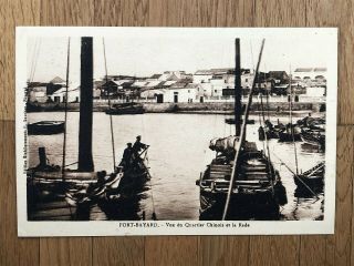 China Old Postcard Fort Bayaerd View Of Chinatown And Harbour
