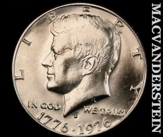 1976 - D Kennedy Half Dollar - Ch Gem Brilliant Uncirculated I2509