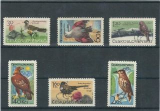 Czechoslovakia 1965 Mnh Birds Set See