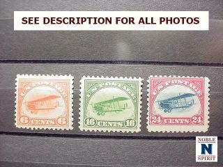 Noblespirit (rr) Fantastic Us Bob C1 - 3 Mnh - H Air Mail Set = $245 Cv
