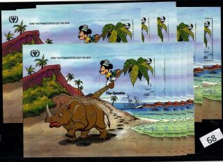 == 10x Gambia - Mnh - Animals,  Ships - Disney