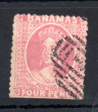 Bahamas 1862 4d Dull Rose No Wmk Fine Perf 12.  5 & 13 Ws7651