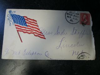 1898 Spanish American War Cover with Letter to Wife - Camp Thomas,  Chickamauga 2