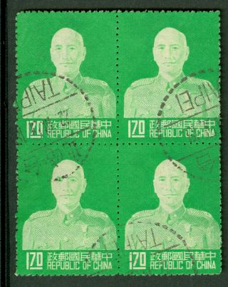 China Taiwan Chiang Kai - Shek 67th Birthday Block Of The 1.  70 Value 1 - 259