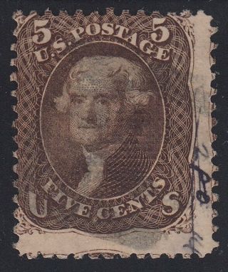 Tdstamps: Us Stamps Scott 95 5c Jefferson Cv$850.  00
