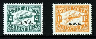South West Africa 1930 Complete Airmail Set First Printing Sg 70 & Sg 71