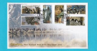 Zealand 2002 Lord Of The Rings Lotr Fdc First Day Cover
