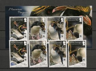 South Georgia 2017 Wildlife Fauna Birds Vögel Oiseaux Penguin Set,  Ms Mnh