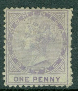 Sg 1 Dominica 1874 1d Lilac Wmk Cc Perf 12½ No Gum Cat £150