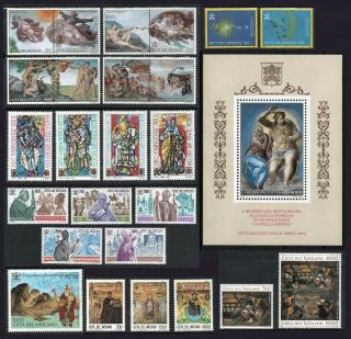 Vatican City 1994 Complete Year Set Mnh