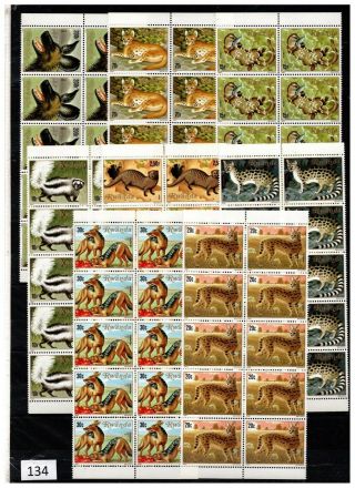 ,  10x Rwanda 1981 - Mnh - Animals -