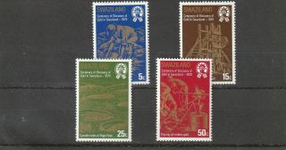 A98 - Swaziland - Sg314 - 317 Mnh 1979 Centenary Discovery Of Gold In Swaziland
