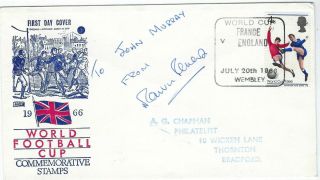 Great Britain 1966 World Cup France V England July 20th 4d Cover Signed