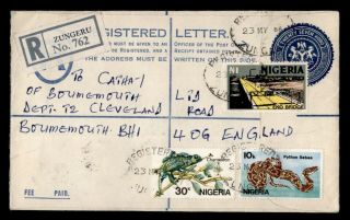 Dr Who 1986 Nigeria Zungeru Registered Letter C122133