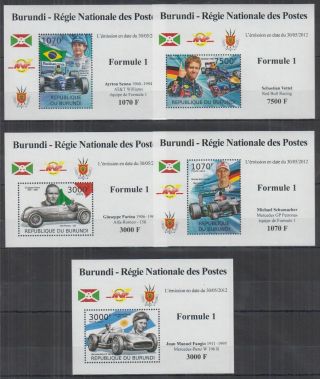 S944.  Burundi - Mnh - Transport - Cars - Formula 1 - Deluxe