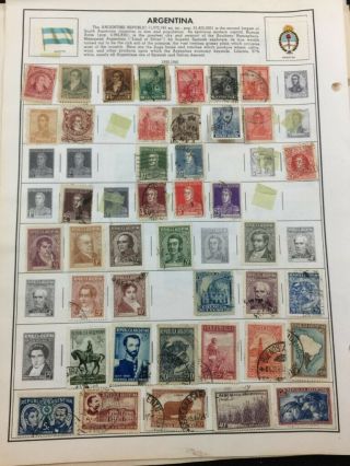 Treasure Coast Tcstamps 27,  Pages Of Old Argentina Postage Stamps 701