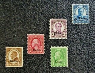 Nystamps Us Stamp 658 // 663 Og H $40