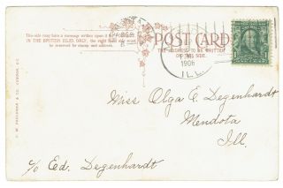 Meriden Illinois 1906 Discontinued Post Office Dpo Eku Doane Cancel