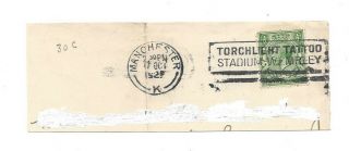 Torchlight Tattoo Wembley British Empire Ex 1925 Slogan Postmark === Manchester