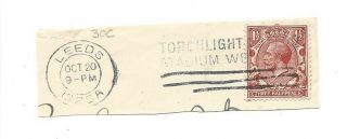 Torchlight Tattoo Wembley British Empire Ex 1925 Slogan Postmark ===== Leeds C