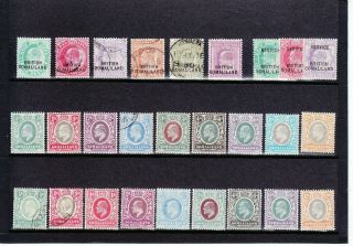 British Somaliland 1903 - 1905 Kevii 27 Stamps &