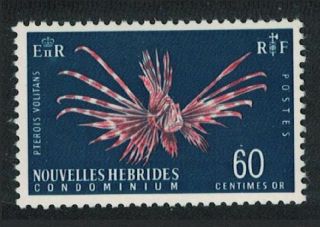 Fr.  Hebrides Fish Clown Surgeonfish 1v 60c Mnh Sg F120 Sc 119a