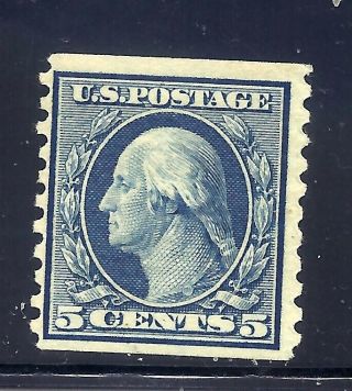 Us Stamps - 447 - Mnh - 5 Cent Washington Coil Issue - Cv $100