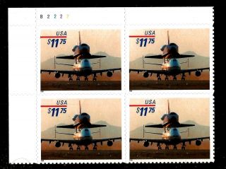 United States Scott 3262 " Priority Mail $11.  75 Space Shuttle " Plate Block