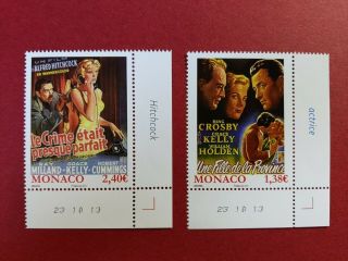 Stamps Monaco Grace Kelly Movies Cinema Mnh Cine Art 2013 Hitchcock