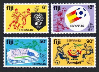 Fiji World Cup Football Spain 1982 4v Mnh Sg 636 - 639 Sc 466 - 469