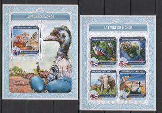 A1316 2016 Togo Birds Of Australia Fauna Kb,  Bl Mnh Stamps