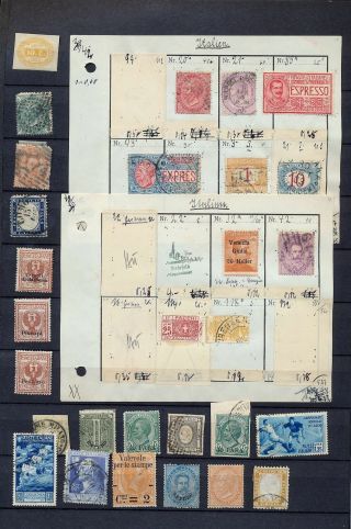 ITALY & Post Offices Cols Early M&U (Appx 85 Items) (As 441 2