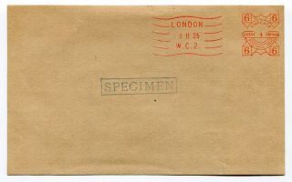 Uk Gb - London 1925 Universal Nz Machine Meter - Specimen On Card - Early -
