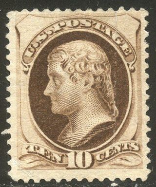U.  S.  188 - 10c Brown,  Secret Mark ($600)