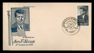 Dr Who 1964 Brazil John F.  Kennedy Memoriam Fdc C124458