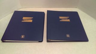2 U.  S.  Commemorative Stamp Albums 1986 To 1988 Stamps 214 Nh Single & Plate