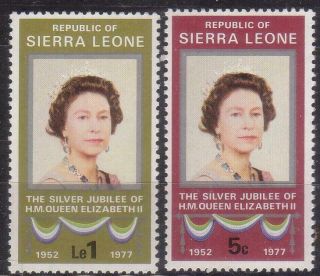 Sierra Leone 1977 25th Anniv.  Of Coronation Of Queen Elisabeth Ii Mnh C8000