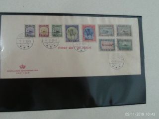 Greenland 1945,  Complete Set On First Day Cover Stamped Godthaab