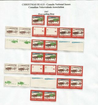 Canada,  Christmas Seals,  Tuberculosis,  National Issues,  Lot 10