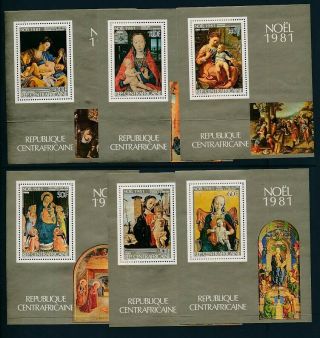 D279606 Christmas 1981 Paintings Mnh Complete Set Of S/s 