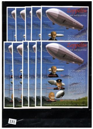 ,  10x Grenada - Mnh - Zeppelin - Aviation -