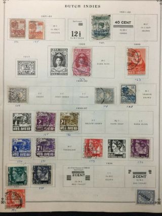 Treasure Coast (tc) Stamps 27,  Pages Of Old Dutch Indies Postage Stamps 743