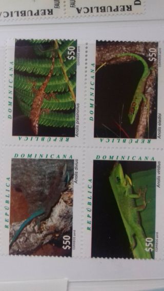 Dominican Republic - Reptiles - Block Of 4 Stamps